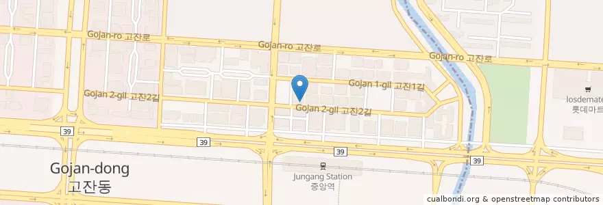 Mapa de ubicacion de 닥터스피부과의원 안산 en Korea Selatan, Gyeonggi, 안산시, 단원구.