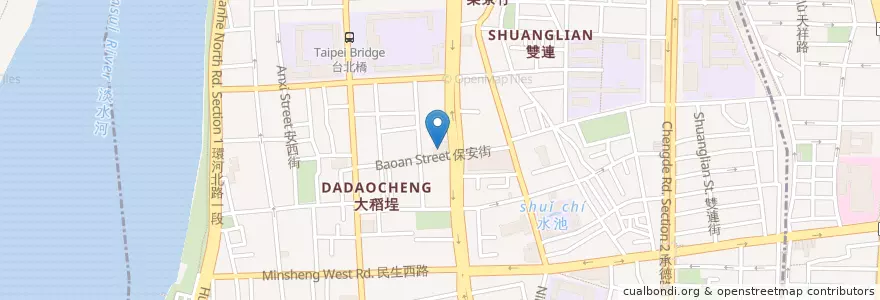 Mapa de ubicacion de Starbucks en Taiwan, New Taipei, Taipei, Datong District.