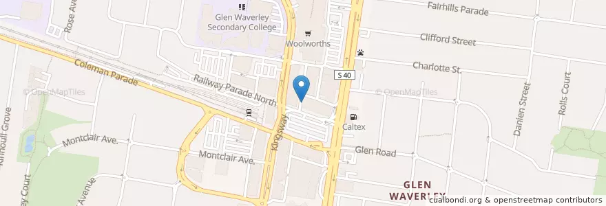Mapa de ubicacion de IMB en Australien, Victoria, City Of Monash.