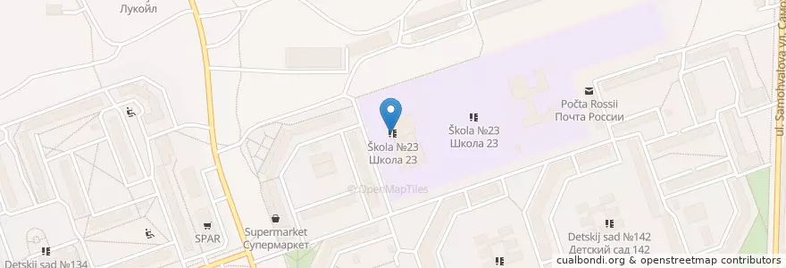 Mapa de ubicacion de Школа №23 en Rusia, Приволжский Федеральный Округ, Óblast De Nizhni Nóvgorod, Городской Округ Дзержинск.