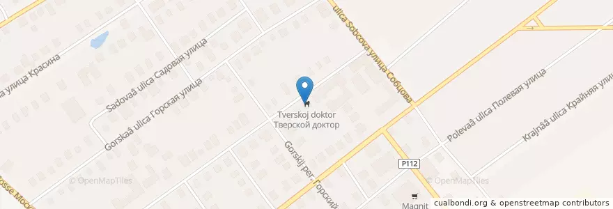 Mapa de ubicacion de Тверской доктор en Rusland, Centraal Federaal District, Oblast Moskou, Талдомский Городской Округ.