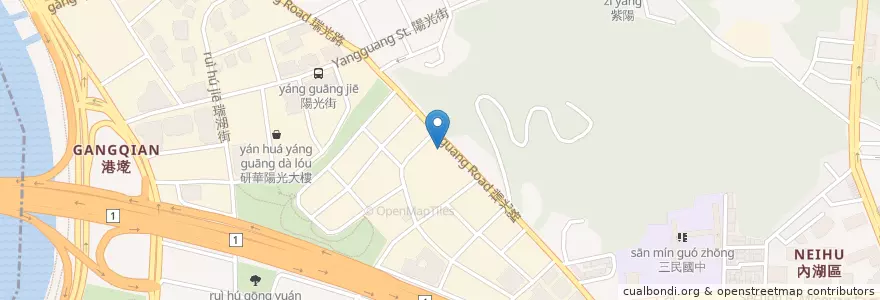 Mapa de ubicacion de 李雪辣嬌 en 臺灣, 新北市, 臺北市, 內湖區.