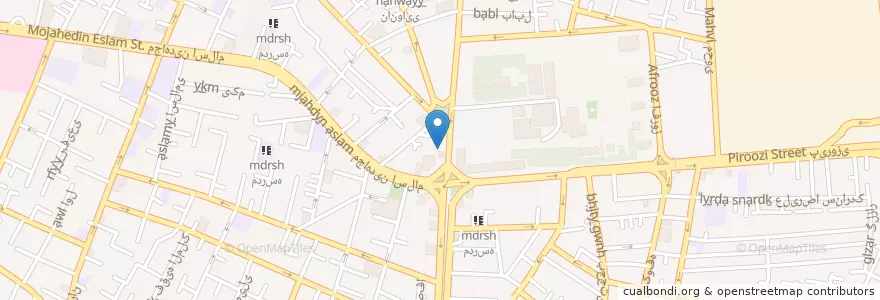 Mapa de ubicacion de داروخانه دلفراز en イラン, テヘラン, شهرستان تهران, テヘラン, بخش مرکزی شهرستان تهران.