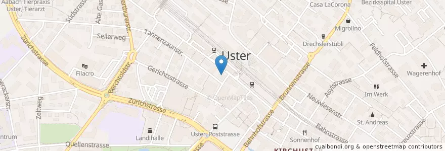 Mapa de ubicacion de Zambale en 瑞士, 蘇黎世, Bezirk Uster, Uster.