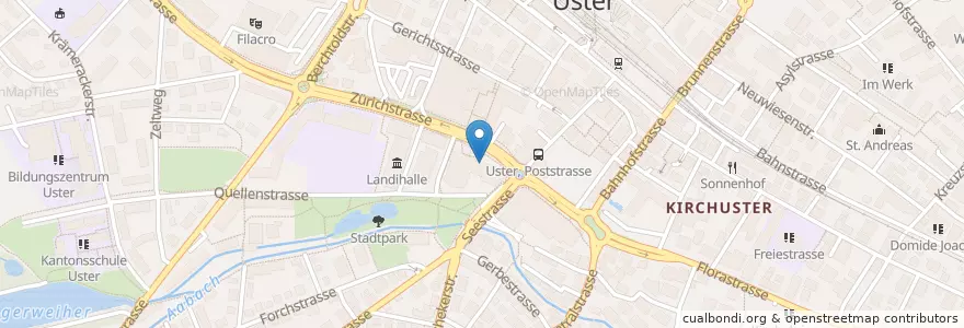 Mapa de ubicacion de Boulevard en 瑞士, 蘇黎世, Bezirk Uster, Uster.