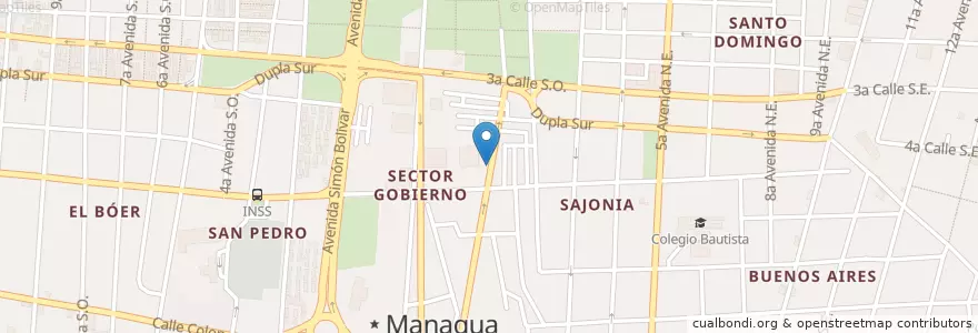 Mapa de ubicacion de Olof Palme Convenciones en 니카라과, Departamento De Managua, Managua (Municipio).