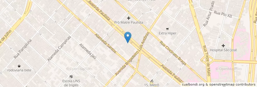 Mapa de ubicacion de Pastel da Maria en Brasil, Región Sudeste, San Pablo, Região Geográfica Intermediária De São Paulo, Região Metropolitana De São Paulo, Região Imediata De São Paulo, San Pablo.