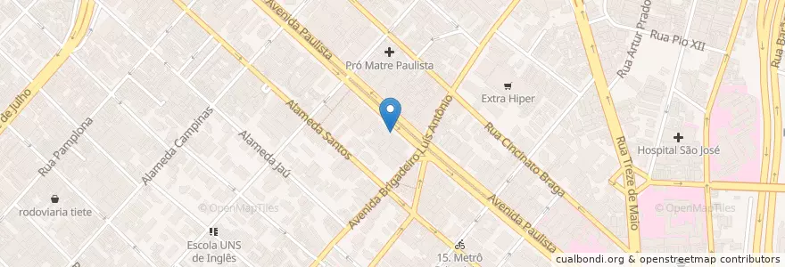Mapa de ubicacion de Paulista en ブラジル, 南東部地域, サンパウロ, Região Geográfica Intermediária De São Paulo, Região Metropolitana De São Paulo, Região Imediata De São Paulo, サンパウロ.