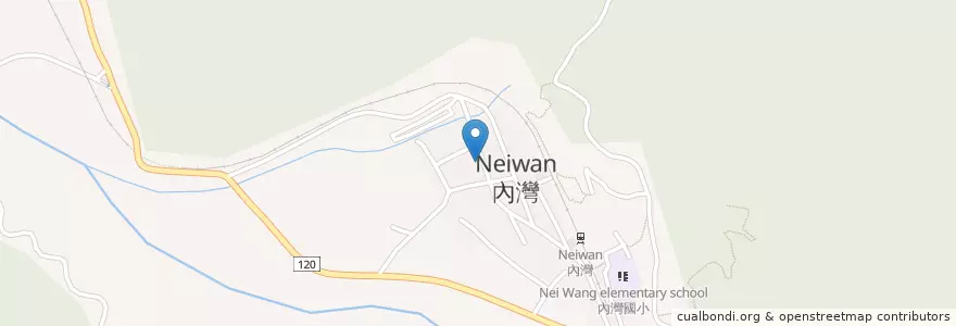 Mapa de ubicacion de 弘聲煤氣行 en Taiwan, Taiwan Province, Hsinchu County, Hengshan.