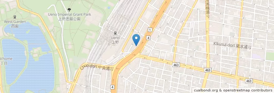 Mapa de ubicacion de お多福 en Japan, Tokio, 台東区.