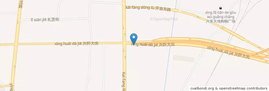 Mapa de ubicacion de 怀柔公共自行车开利园站 en 中国, 北京市, 河北省, 怀柔区.