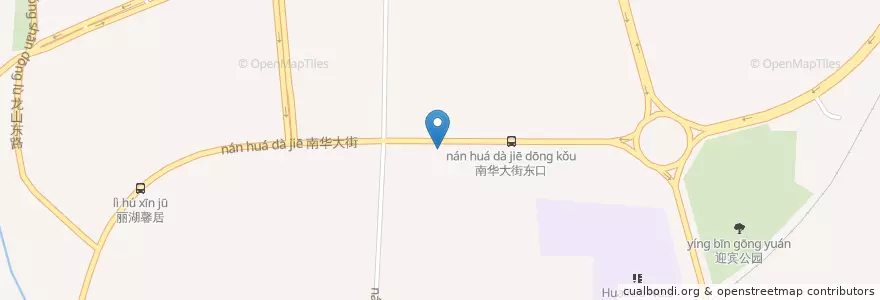 Mapa de ubicacion de 怀柔公共自行车南华园三区站 en 중국, 베이징시, 허베이성, 怀柔区 / Huairou.