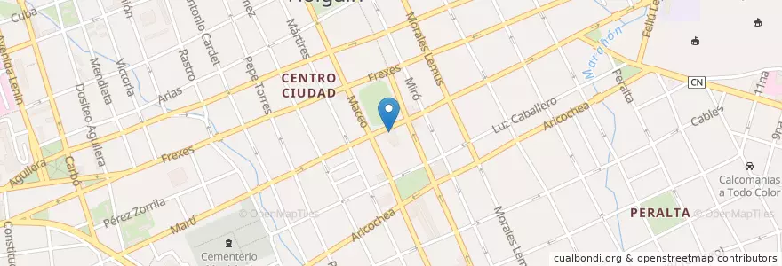 Mapa de ubicacion de Teatro Eddy Suñol en Куба, Ольгин, Holguín.