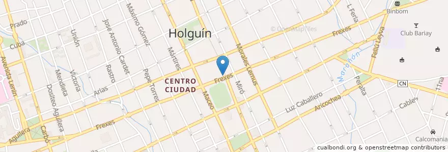 Mapa de ubicacion de Casa de la Música Holguin en Küba, Holguín, Holguín.