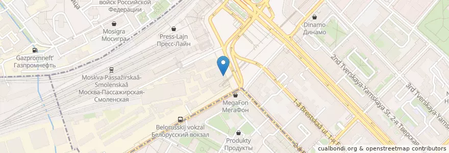 Mapa de ubicacion de Cofix en ロシア, 中央連邦管区, モスクワ, Центральный Административный Округ, Тверской Район.