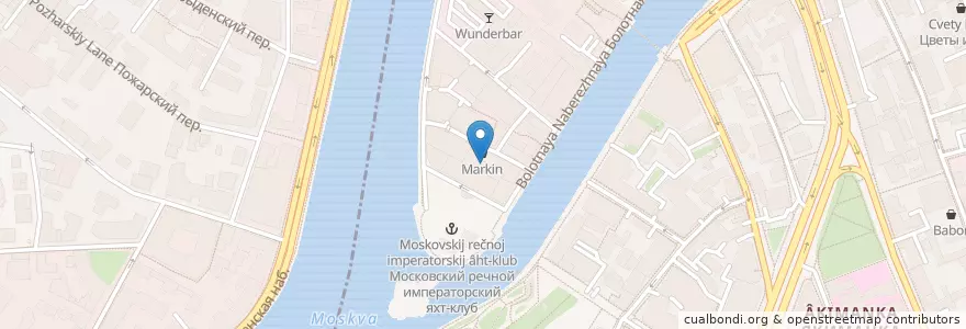 Mapa de ubicacion de MosKalyan en Россия, Центральный Федеральный Округ, Москва, Центральный Административный Округ.