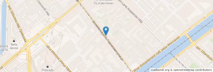 Mapa de ubicacion de Sabotage en Rusland, Северо-Западный Федеральный Округ, Oblast Leningrad, Sint-Petersburg, Адмиралтейский Район, Округ № 78.