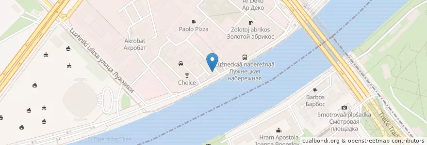 Mapa de ubicacion de Олимпиец en Rússia, Distrito Federal Central, Москва.