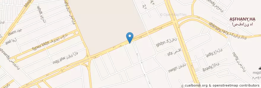 Mapa de ubicacion de بانک صادرات en Irão, استان البرز, شهرستان کرج, بخش مرکزی شهرستان کرج, کرج.