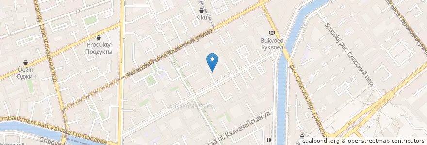 Mapa de ubicacion de Backstage en Russia, Northwestern Federal District, Leningrad Oblast, Saint Petersburg, Адмиралтейский Район, Сенной Округ.