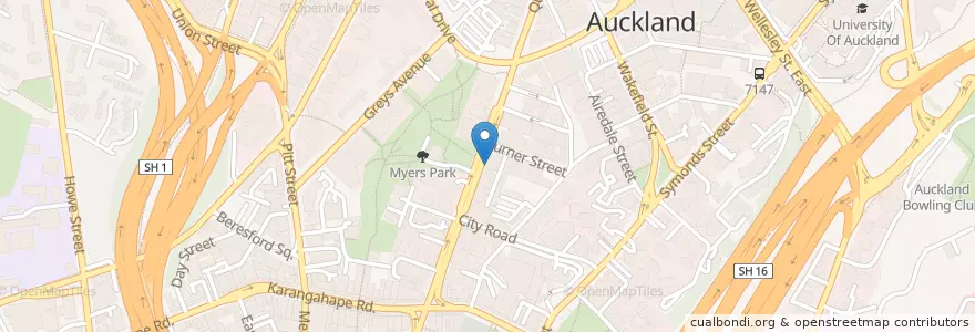 Mapa de ubicacion de Heng Kee Restaurant en نيوزيلندا, أوكلاند, Waitematā.