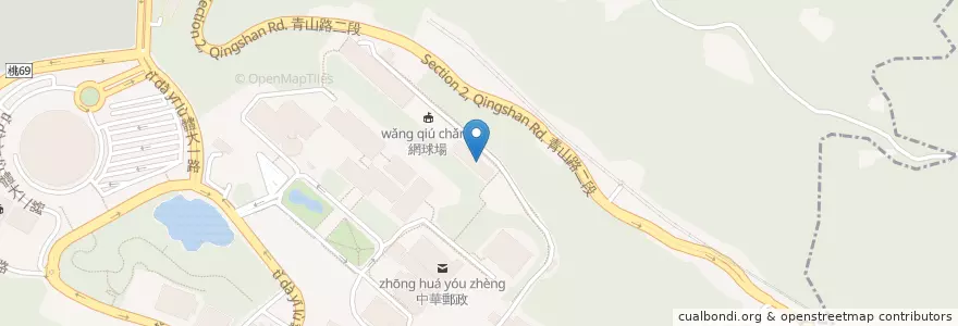 Mapa de ubicacion de 中華郵政 en 台湾, 桃園市, 亀山区.