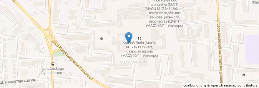 Mapa de ubicacion de Спортзал en Rússia, Distrito Federal Siberiano, Красноярский Край, Городской Округ Красноярск.