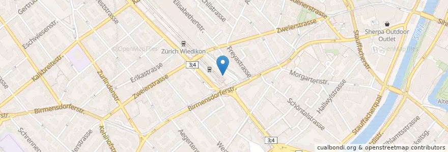Mapa de ubicacion de Pronto Phot en İsviçre, Zürih, Bezirk Zürich, Zürich.