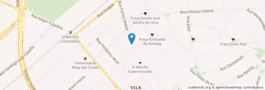 Mapa de ubicacion de Pizza Prima en Бразилия, Юго-Восточный Регион, Сан-Паулу, Região Geográfica Intermediária De São Paulo, Região Metropolitana De São Paulo, Região Imediata De São Paulo, Сан-Паулу.