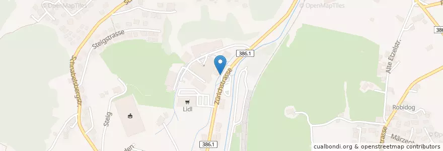 Mapa de ubicacion de Coop Tankstelle en Switzerland, Schwyz, Einsiedeln, Einsiedeln.