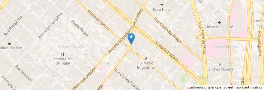 Mapa de ubicacion de Restaurante Sensação en البَرَازِيل, المنطقة الجنوبية الشرقية, ساو باولو, Região Geográfica Intermediária De São Paulo, Região Metropolitana De São Paulo, Região Imediata De São Paulo, ساو باولو.