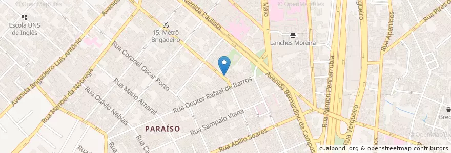 Mapa de ubicacion de Alameda Restaurante en Brésil, Région Sud-Est, São Paulo, Região Geográfica Intermediária De São Paulo, Região Metropolitana De São Paulo, Região Imediata De São Paulo, São Paulo.