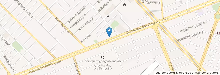 Mapa de ubicacion de تالار پارادایس en 이란, 테헤란, شهرستان تهران, 테헤란, بخش مرکزی شهرستان تهران.