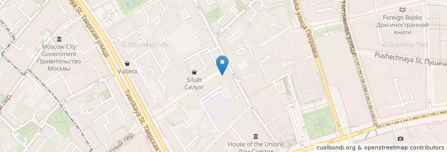 Mapa de ubicacion de Марчеллиз en Rusland, Centraal Federaal District, Moskou, Центральный Административный Округ, Тверской Район.