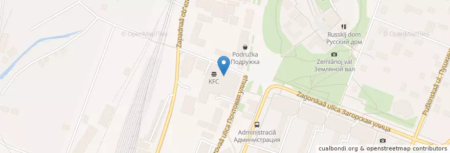 Mapa de ubicacion de Авангард en Rusia, Distrito Federal Central, Óblast De Moscú, Дмитровский Городской Округ.