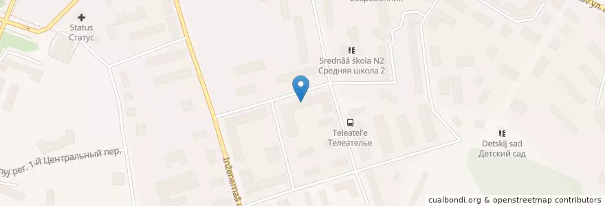 Mapa de ubicacion de Россельхозбанк en Rusia, Distrito Federal Central, Óblast De Moscú, Дмитровский Городской Округ.