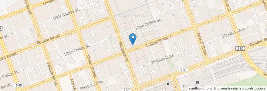 Mapa de ubicacion de hopetoun tea rooms en Avustralya, Victoria, City Of Melbourne.