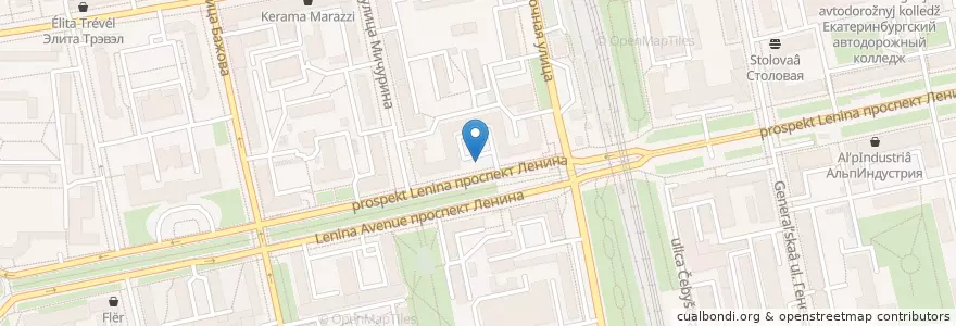 Mapa de ubicacion de Hot Wok en ロシア, ウラル連邦管区, スヴェルドロフスク州, エカテリンブルク管区.