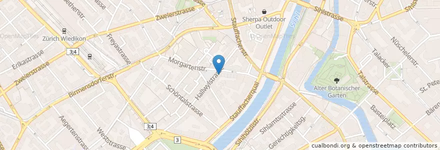 Mapa de ubicacion de Yen's en Schweiz, Zürich, Bezirk Zürich, Zürich.