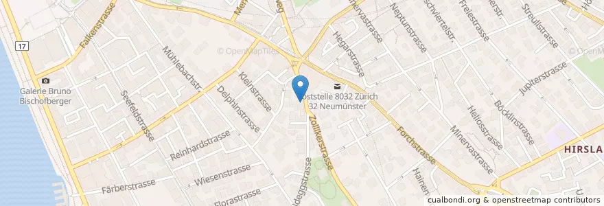 Mapa de ubicacion de Giusi's Ristorante Pizzeria en Switzerland, Zurich, District Zurich, Zurich.