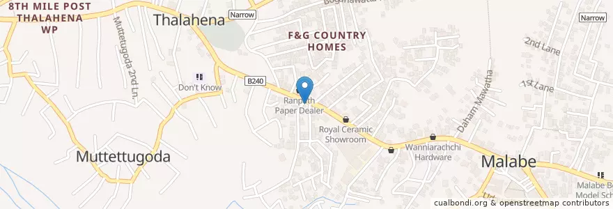 Mapa de ubicacion de New City Pharmacy en スリランカ, 西部州, コロンボ県.