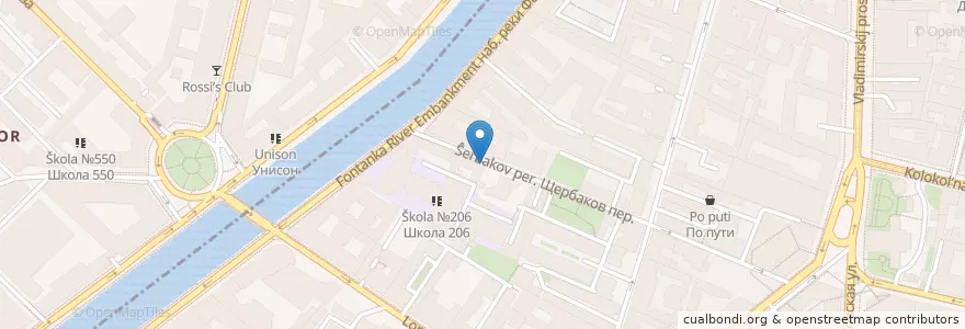 Mapa de ubicacion de Бриз en Rusia, Северо-Западный Федеральный Округ, Óblast De Leningrado, San Petersburgo, Центральный Район.