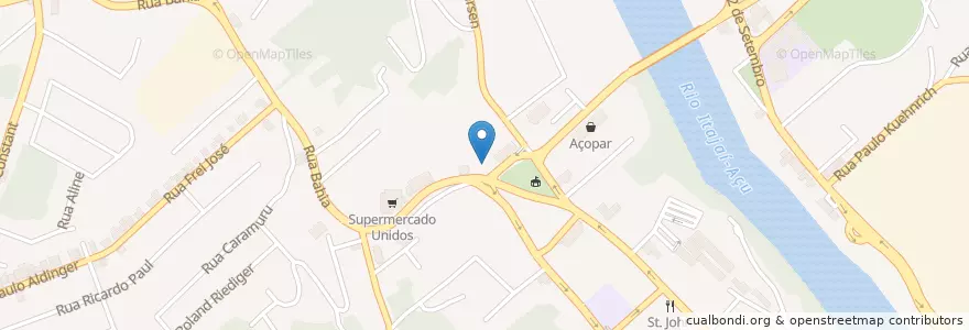 Mapa de ubicacion de Lanches Bomburguer en البَرَازِيل, المنطقة الجنوبية, سانتا كاتارينا, Região Geográfica Intermediária De Blumenau, Microrregião De Blumenau, بلوميناو.