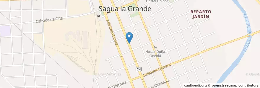 Mapa de ubicacion de El Cubanito en Cuba, Villa Clara, Sagua La Grande, Ciudad De Sagua La Grande.