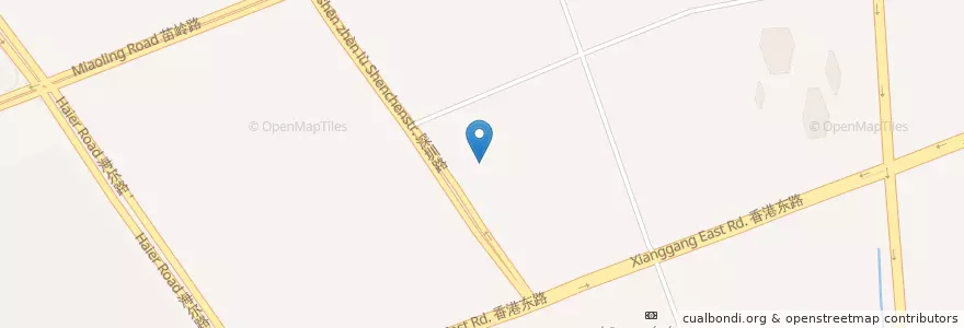 Mapa de ubicacion de 工商银行 ICBC Industrial and Commercial Bank of China en Chine, Shandong, 青岛市, 崂山区.