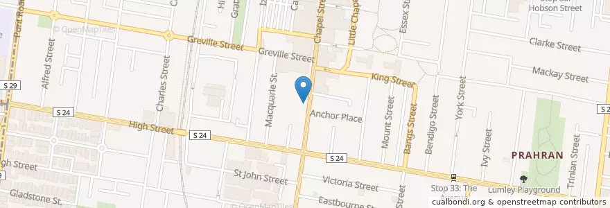 Mapa de ubicacion de Colonel Tan's en Australia, Victoria, City Of Stonnington.