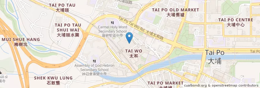 Mapa de ubicacion de 加藤屋 Katoya en China, Hong Kong, Guangdong, Wilayah Baru, 大埔區 Tai Po District.