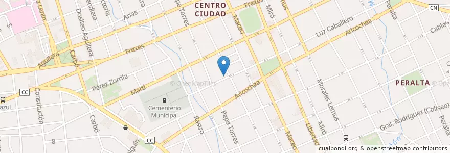 Mapa de ubicacion de Mirador Aurora Restaurte-Bar-Parrillada en キューバ, Holguín, Holguín.