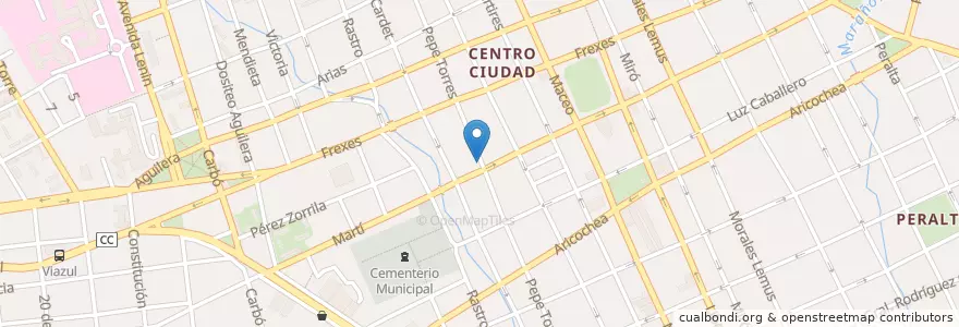 Mapa de ubicacion de Café Deportivo en 쿠바, Holguín, Holguín.