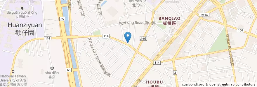 Mapa de ubicacion de 音爵聲活錄音室（辦公室） en 臺灣, 新北市, 板橋區.